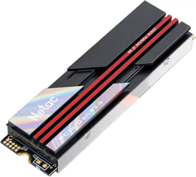 Netac SSD SSD M.2 2280 PCIe 4.0 NVMe de 2 TB interno com dissipador de calor, velocidade de cache SLC de até 7.000 MB/s Alto desempenho para PCs desktop, funciona com PS5, controle de calor fácil de