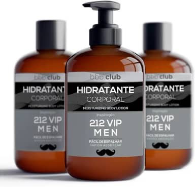 2-1-2 HIDRATANTE CORPORAL - PERFUME IMPORTADO | 1 Un - 250ml - 212 VARIAÇÕES E VERSÕES - CREME CORPORAL MASCULINO OU FEMININO. (1Un-250ML, 21-VIP-MEN)