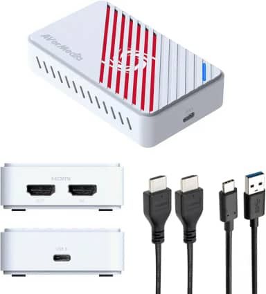 AVerMedia Placa de captura HDMI 4K para streaming, PS5/Pro, Xbox, Switch, PC, dispositivo de captura de jogos USB 3.2 para Twitch, OBS, YouTube, Discord, gravação de baixa latência, GC553Pro Live
