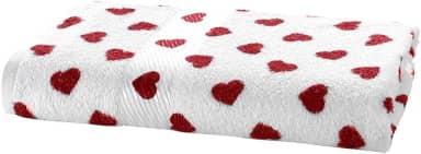 Toalha de Banho Prisma Dohler Felpudo Formosa Coração Vermelho