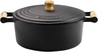 Panela Caçarola De Ferro Fundido e Cabo De Madeira 2,9l Ø 23 Nº 22 - Santana