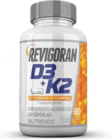 Nutrends Revigoran Vitamina D3 2000Ui + K2 229% Idr 60 Cápsulas