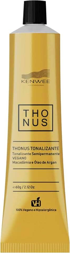 Tonalizante Castanho Claro 100% Vegana Hipoalergênica Thonus Kenwee