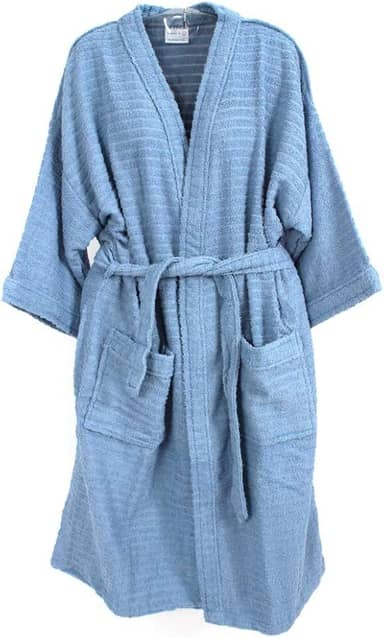 ROUPÃO DE BANHO ATOALHADO ADULTO 100% ALGODÃO AZUL Tam. G