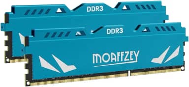 Memória de computador desktop 16GB (2x8GB) DDR3 RAM 1600MHz PC3-12800 CL11, 240 pinos 1,5V 2Rx8 Dual Rank Non-ECC Unbuffered PC computador RAM Stick Upgrade - Azul