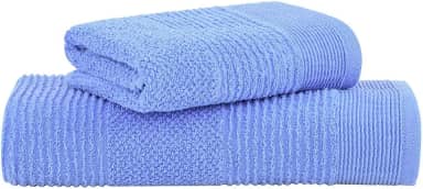 Jogo de Toalhas Buddemeyer Maya Extra Soft Banho Azul 2 peças