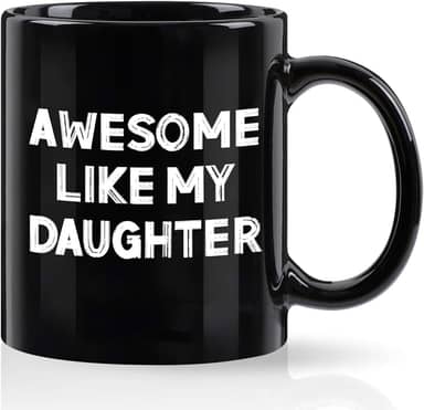 YHRJWN Presentes do pai para o dia dos pais, presentes para o pai, caneca incrível como minha filha, presente de aniversário do pai, presentes de aniversário do pai da filha, presentes de Natal de