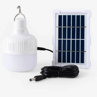 Lâmpada Led Recarregavel Placa Solar De Emergência Bateria Camping Acampamento Barraca Pesca Área Externa