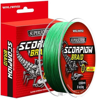 Linha de pesca trançada de alta resistência – 100 m de comprimento com opções de resistência à tração de 9 kg e 11 kg para todas as suas necessidades de pesca