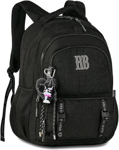 Mochila Feminina Juvenil Escolar Costa RB Original Chaveiro