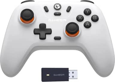 Controlador sem fio GameSir Nova Lite 2.4g para PC com Windows, iPhone, Android, Switch e Steam Deck, Controle Bluetooth Gamepad com gatilho de efeito Hall, Turbo, vibração Rumble(Nova Lite(Branco))