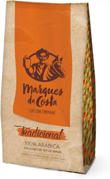 1 Pacote de Café Moído, Tradicional, Marques da Costa
