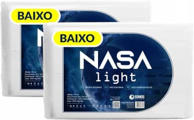 Kit Travesseiro Infantil Nasa Light Baixo Sonos 2 Unidades