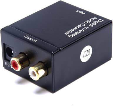 Kit Conversor Óptico Coaxial Digital + Cabo Óptico Smart Tv