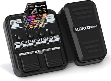 Kokko KMF-1 Pedaleira de Guitarra Multiefeitos com 59 Efeitos, Modelagem de Amplificador, Looper, Ritmo, Afinador, Seção de Ritmo, Afinador, Alimentado por Bateria Pedaleira guitarra