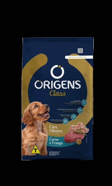Origens Ração Seca Para Cães Filhotes Sabor Carne e Frango 15Kg