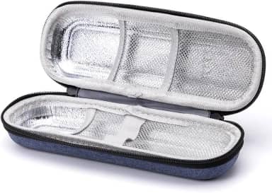 Estojo de viagem para caneta térmica de insulina com bolsas de gelo aprovadas, bolsa térmica de medicamentos para diabéticos para canetas de insulina e armazenamento de suprimentos para diabéticos