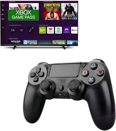 Controle Bluetooth Para Tv Gaming Hub Xbox Game Pass Preto Preto