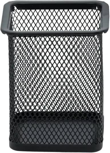 Organizador De Escritorio Aramado P/Caneta Quadrado Pt - 100876