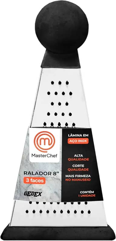 RALADOR 8' - 3 FACES MASTERCHEF - TRIÂNGULO - CABO PRETO