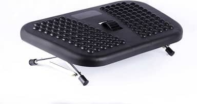 Apoio Pés Ergonômico Roldana Central 1.5.2.1 Preto Resolve