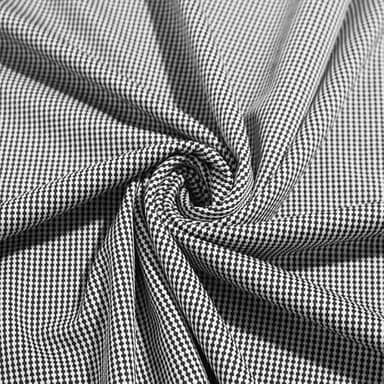 Tecido Mini Gales 01x1,35 M - Ideal para Blazers, Calças e Looks Sofisticados (Branco e Preto)