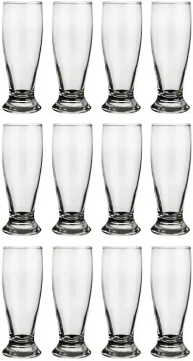 Jogo de 12 Copos Tulipa Munich de Vidro 200ml para Chopp e Cerveja Nadir Figueiredo
