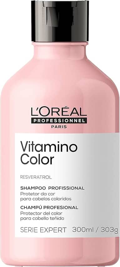 L'Oréal Professionnel Shampoo Vitamino Color, Protege e Preserva a Cor do Cabelo, Previne Danos, Adiciona Luminosidades aos Fios, 300ml