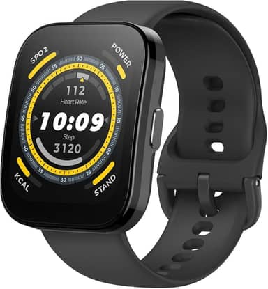 Amazfit Bip 5 A2215 46mm Relógio inteligente tela de 1,91 polegadas para Android iPhone, chamadas Bluetooth, Alexa embutido, rastreamento GPS (preto)