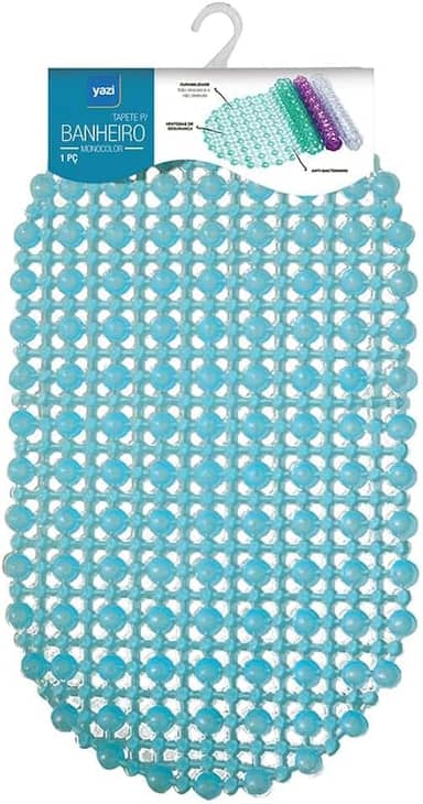 Tuut, Linha Utilidades, Tapete Antiderrapante para Banheiro, 63x60cm, Sortido