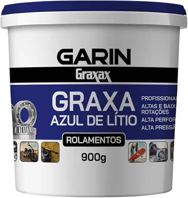 Graxa Litio Azul Garin Para Rolamento 130° 900g