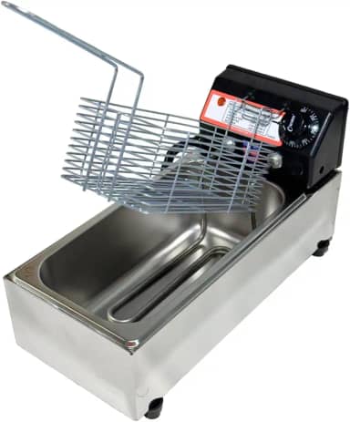 Fritadeira Elétrica Industrial 3L Cuba (110v) Compacta Econômica Fritura