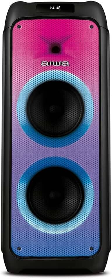 Caixa de Som PartyBox AIWA PB-06 Bluetooth 20H RGB USB TWS Preto