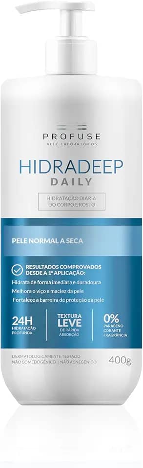 Profuse Hidratante para Corpo e Rosto Hidradeep Daily Pele Normal a Seca com 400g