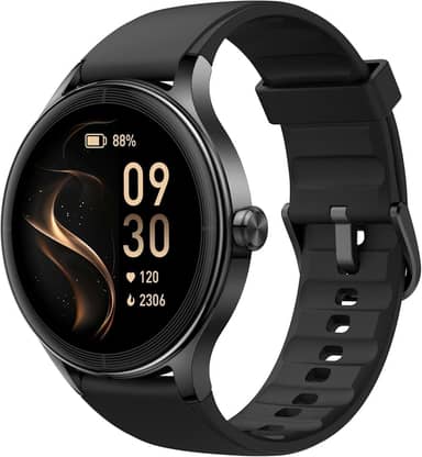 Bettdow SmartWatch, Relogio Smartwatch Feminino, 1.27" Ecrã tátil, à prova d'água IP68, 100+ Modos Esportivos, chamada Bluetooth, Compatível com Android iOS, voz por IA (preto)