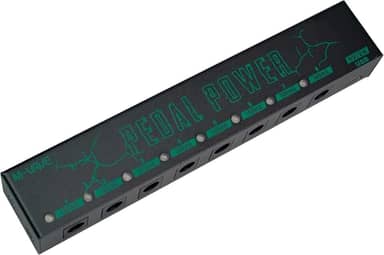 M-VAVE Fonte Alimentação 8 Saídas M-VAVE PEDAL POWER para Pedaleira Guitarra - 6x9V 100mA + 2x9V 300mA Proteção Contra Sobrecarga LED Indicador Portátil USB-C Inclui 8 Cabos DC Ideal Estúdio Palco