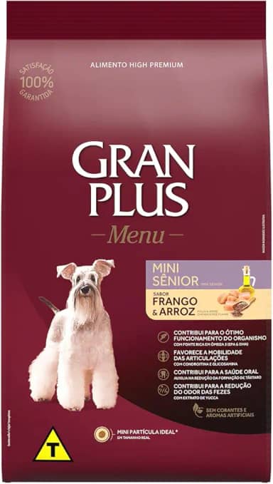 GRANPLUS MENU CAO SENIOR - RAÇAS PEQUENAS - 10,1kg