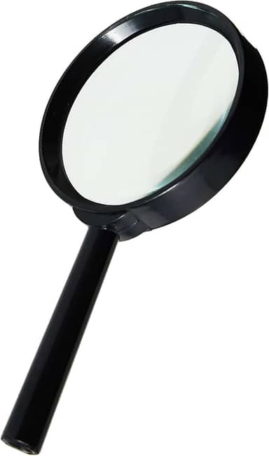 Lupa Lente com 75mm De Diametro com Cabo - 01 Unidade, Western, 2455, Multicor