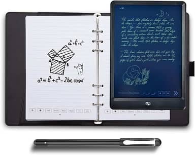 Conjunto de Escrita com Caneta Digital para Notebook Inclui Smartpen Caderno Couro PU A5 Tableta Reutilizável Papel B5 B