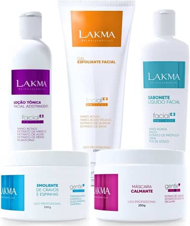 Kit Limpeza de Pele Lakma (5 itens)
