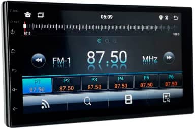 Aparelho de som automotivo MP5 slim tela de 7" HT-6000 Sistema Android 11, 1GB de RAM 16GB de memória interna
