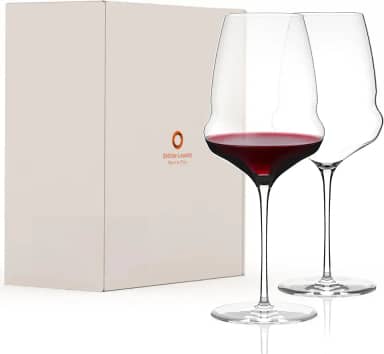 Taça para VInho Bordeaux Stölzle Lausitz Cocoon 745 ml  – Conjunto de 2 peças – Taças de cristal para Vinho Tinto Premium ideais para Bordeaux – Resistente e compatível com Lava‑louças