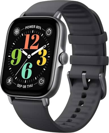 2024 Amazfit GTS 4 Mini New relógio inteligente, relógio esportivo com 150+ modos esportivos, GPS, 5 ATM impermeável, Alexa embutido (preto)