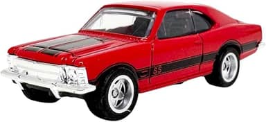 Miniatura Opala Ss 1978 1:64 Pneu Vermelho- Vermelho