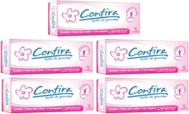 Kit com 5 Teste de Gravidez Confira