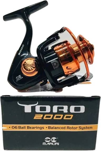 MOLINETE MARURI TORO 2000-6 ROLAMENTOS - PESCA LEVE - GOLD