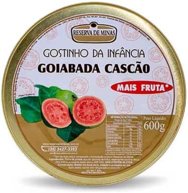 GOIABADA CASCAO GOSTINHO DA INFANCIA RESERVA DE MINAS 600g