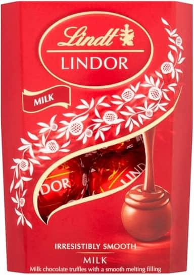 1 Caixa de 37g, Bombons de Chocolate Suiço, Lindt Lindor