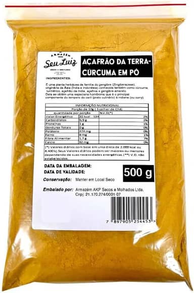 Açafrão da Terra (Cúrcuma) 500g