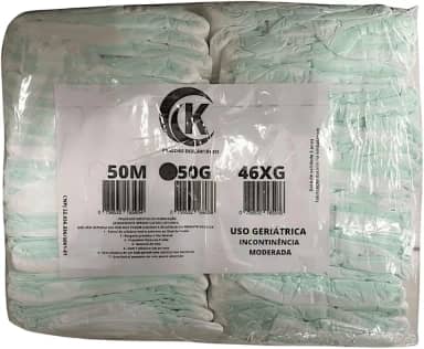 Fralda Geriátrica Adulto Segunda Linha Com 50 Unidades Tamanho M G XG Incontinência Moderada (Grande)